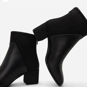 Matt and Nat DEA mid heel ankle bootie  in black